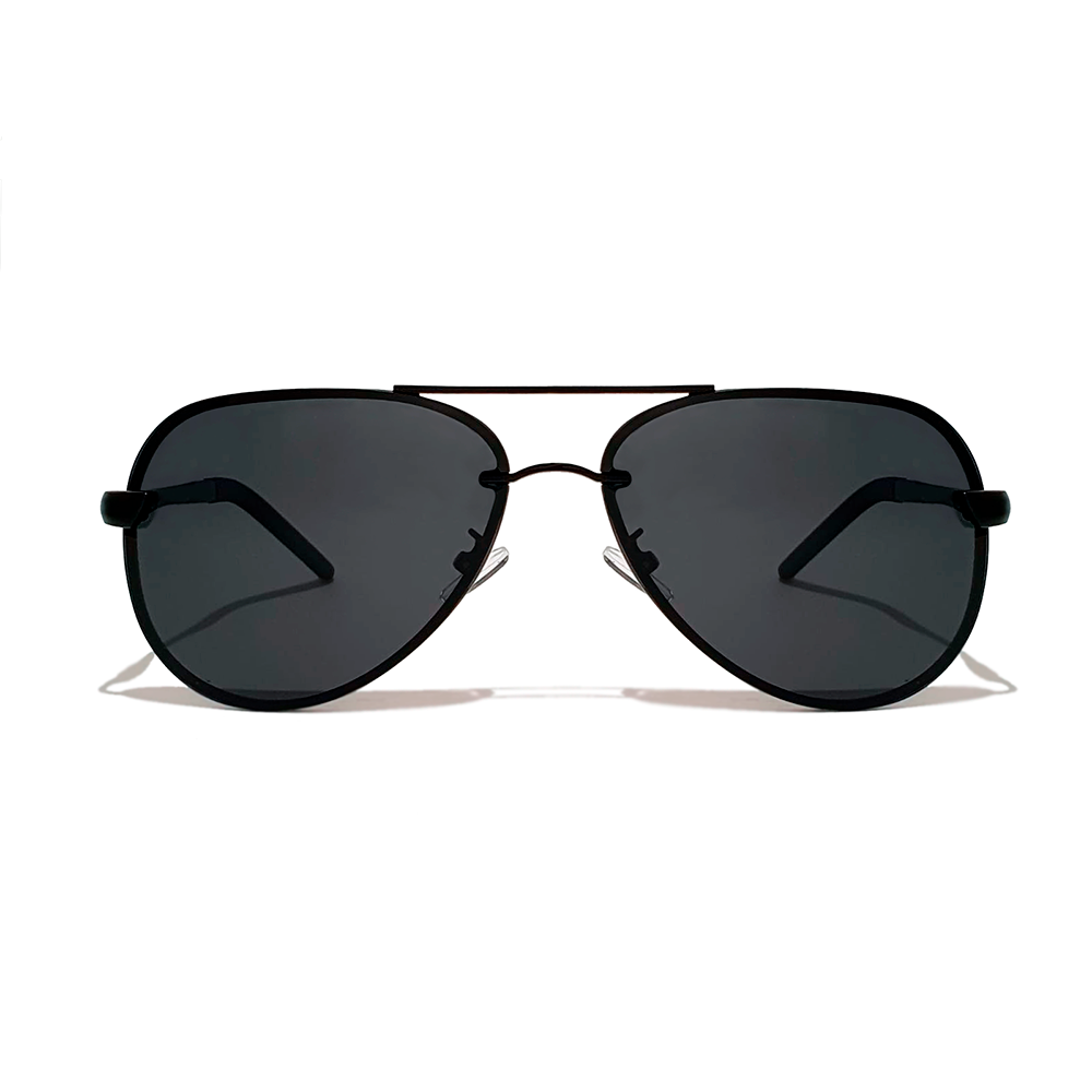 Gafas de Sol Aviador Rimless Negro