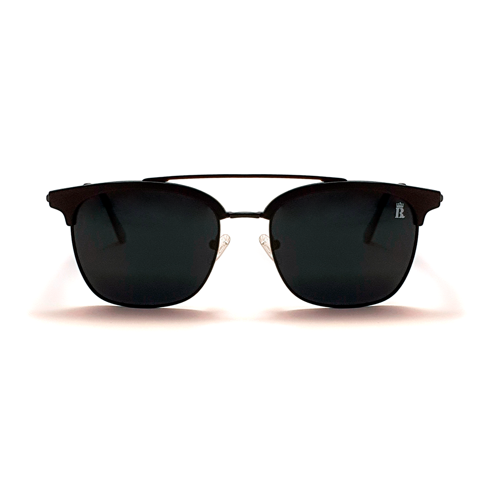 Gafas de Sol Browline Double Bridge Negro