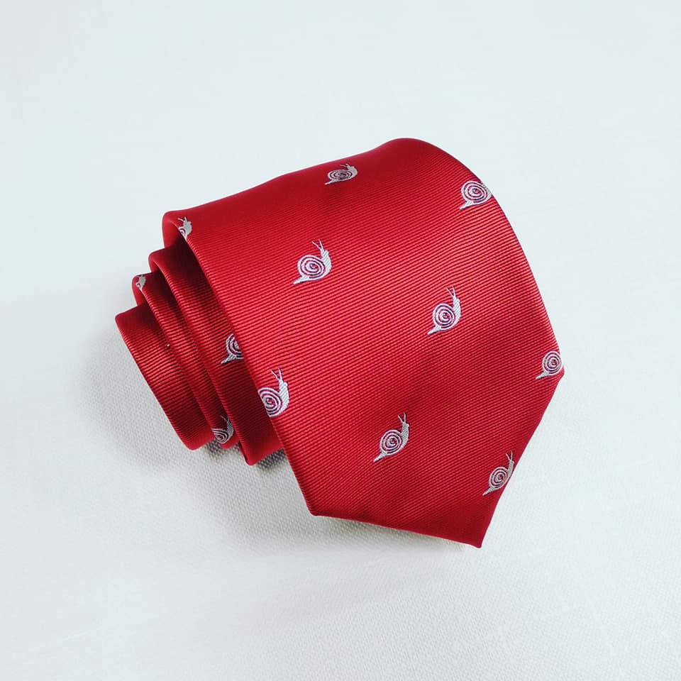 Corbata Caracoles Roja